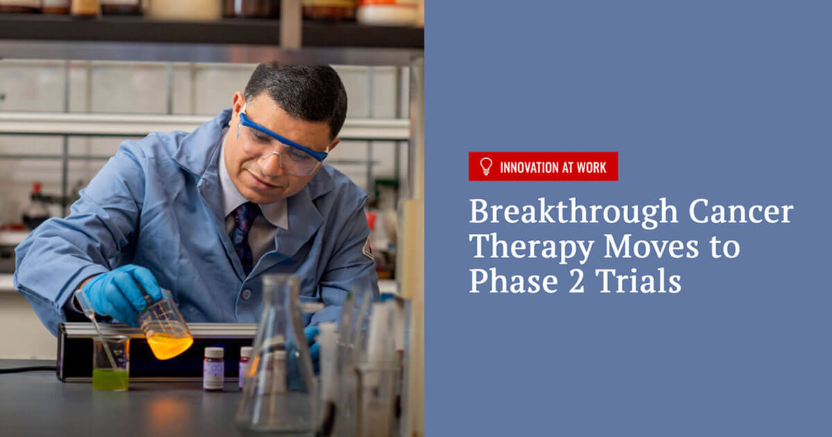 Promising Cancer Therapy Advances to Next Stage of Human Trials